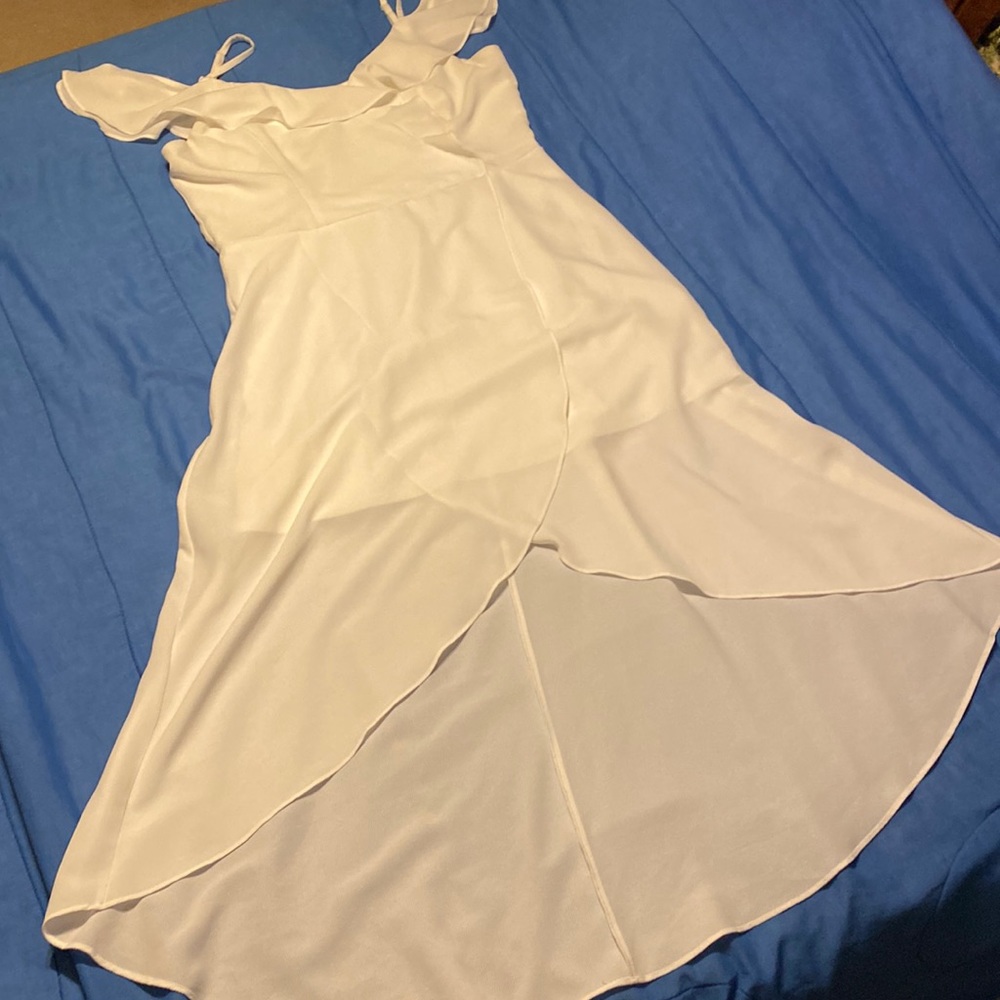 Flowy white dress
